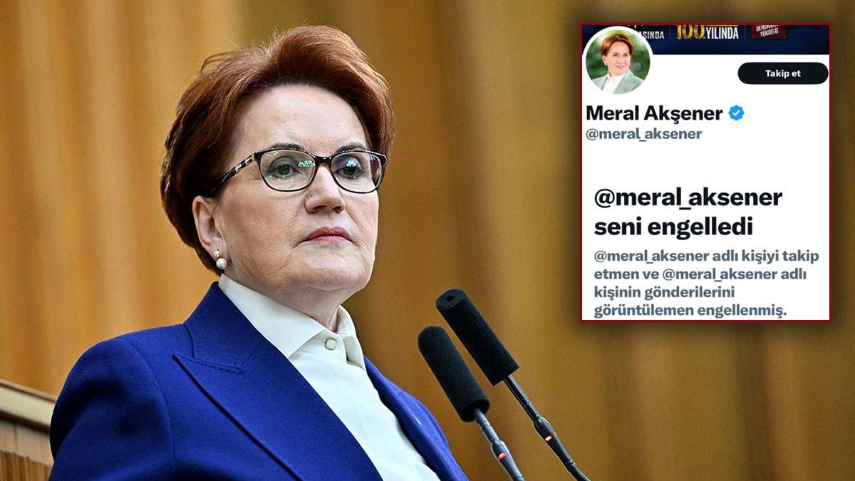 Akşener X'te İbrahim Özkan ve Ali Kıdık'ı engelledi