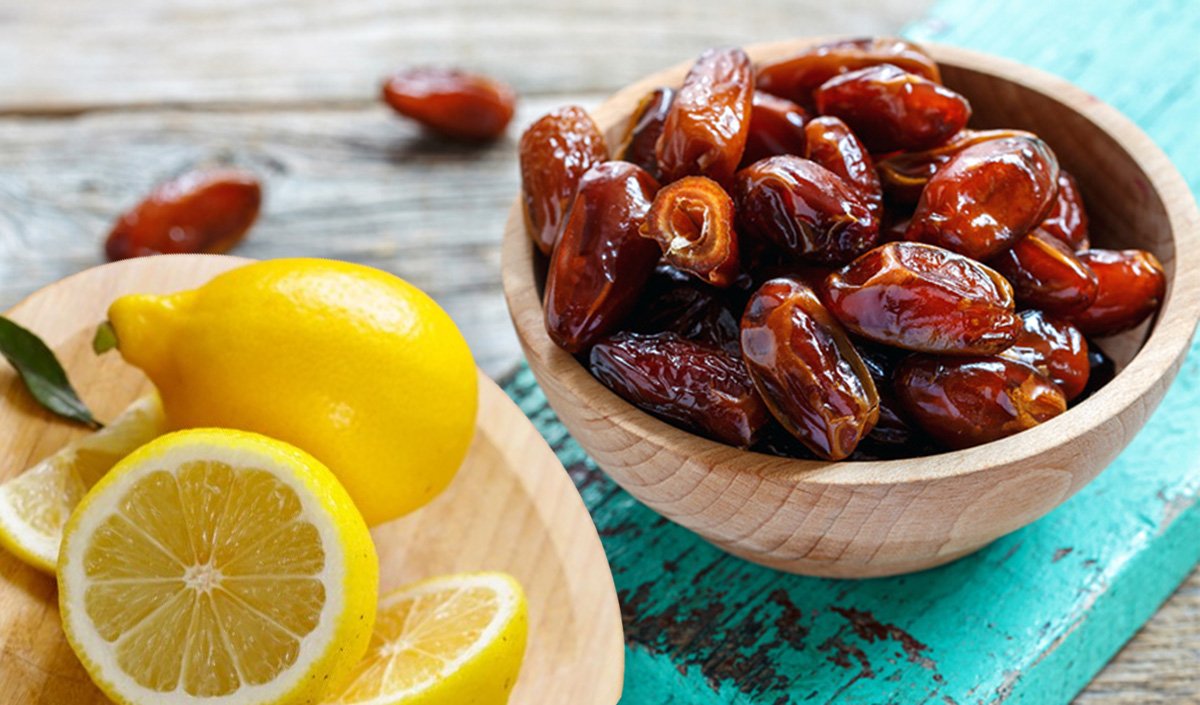 Sadece Ramazan ayında değil her gün yiyin! Hurmaya limon ekleyerek tükenince faydasına inanamayacaksınız