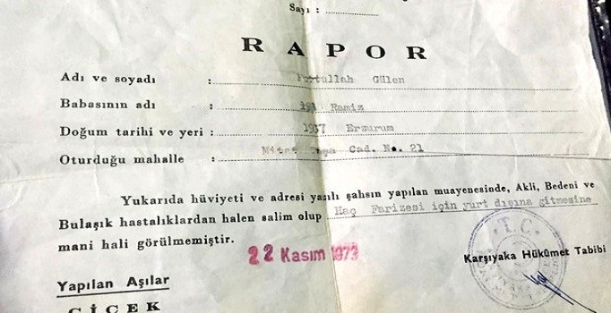 Fetullah Gülen'in 43 yıllık raporunu saklayan polis gözaltında