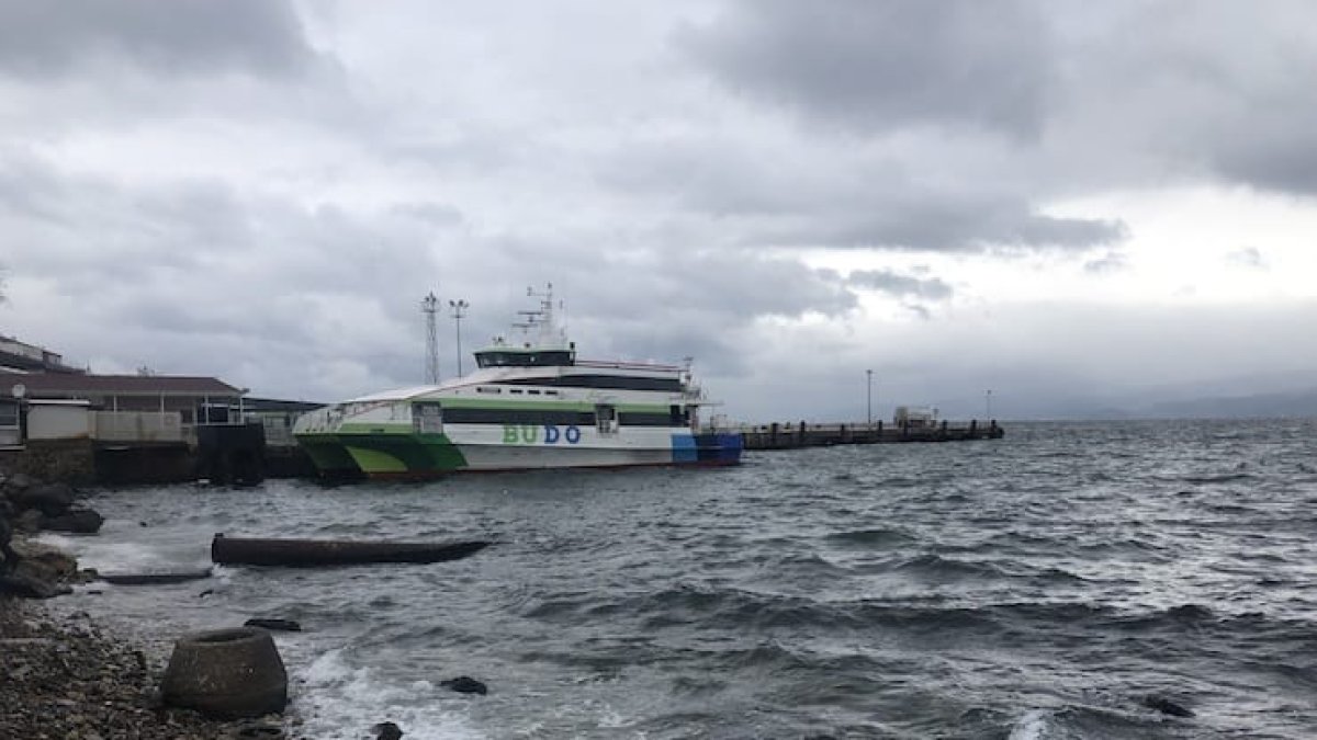 BUDO seferleri olumsuz hava koşulları nedeniyle iptal edildi