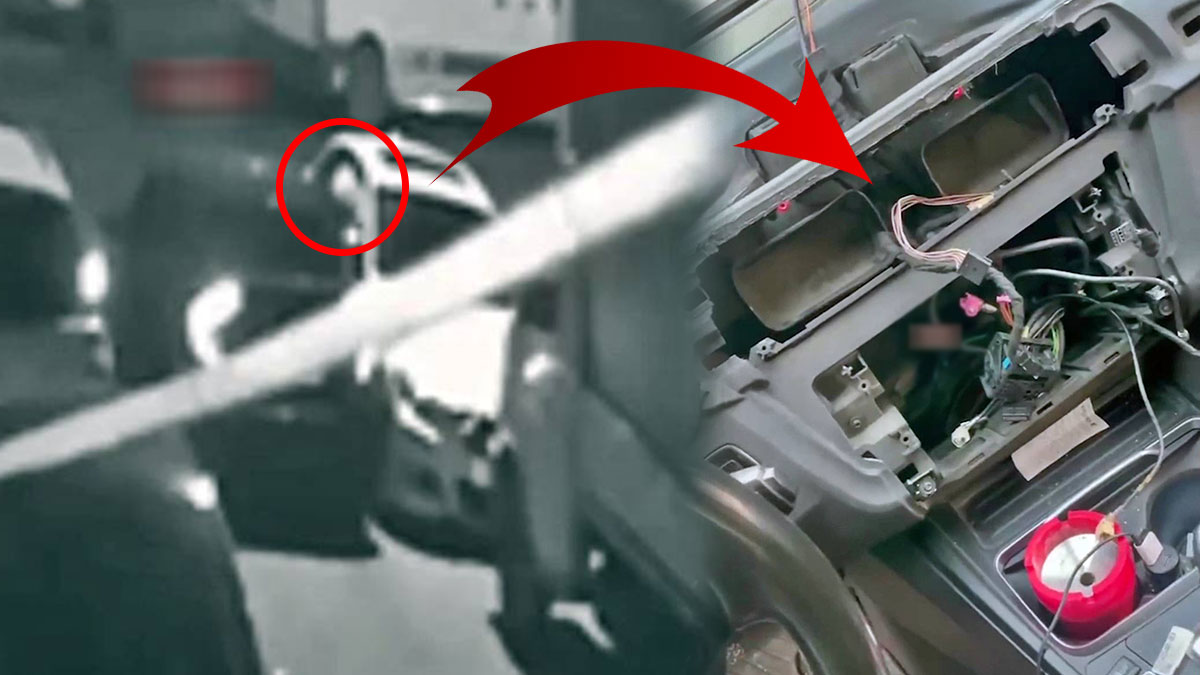 Aracından bile inmeden saniyeler içinde çaldı! Hırsızlar şimdi de aracın ön konsoluna dadandı