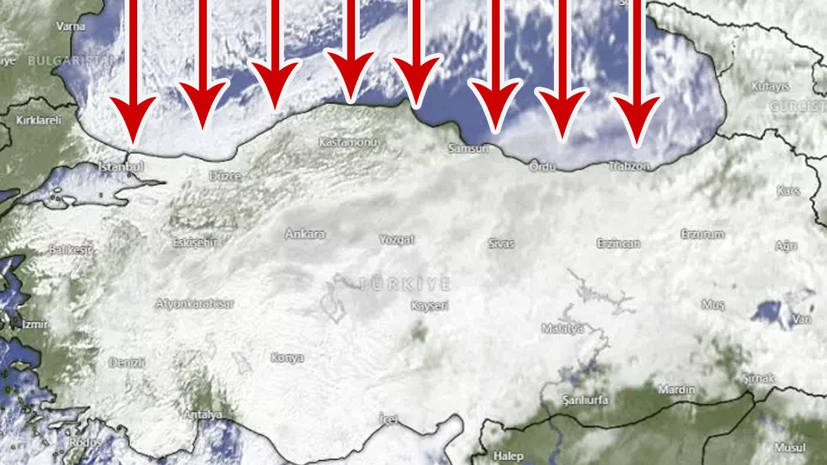 Karadeniz üzerinden gelecek KKTC'ye kadar inecek! Bildiğiniz kar yağışlarını unutun: Geliyor