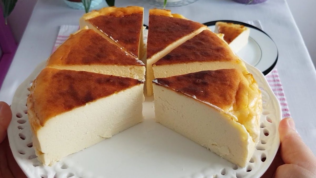 En hızlı cheesecake! 15 dakikada airfryerda: 2 kişilik San Sebastian keki