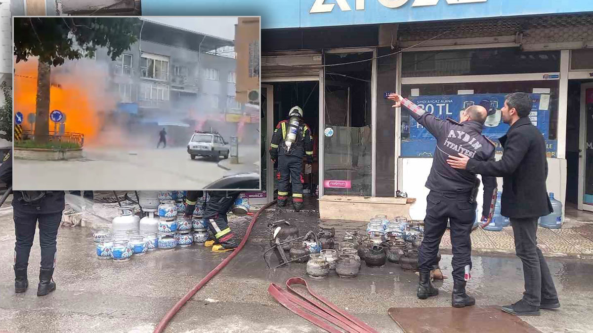 Aydın'da tüp bayisinde patlama