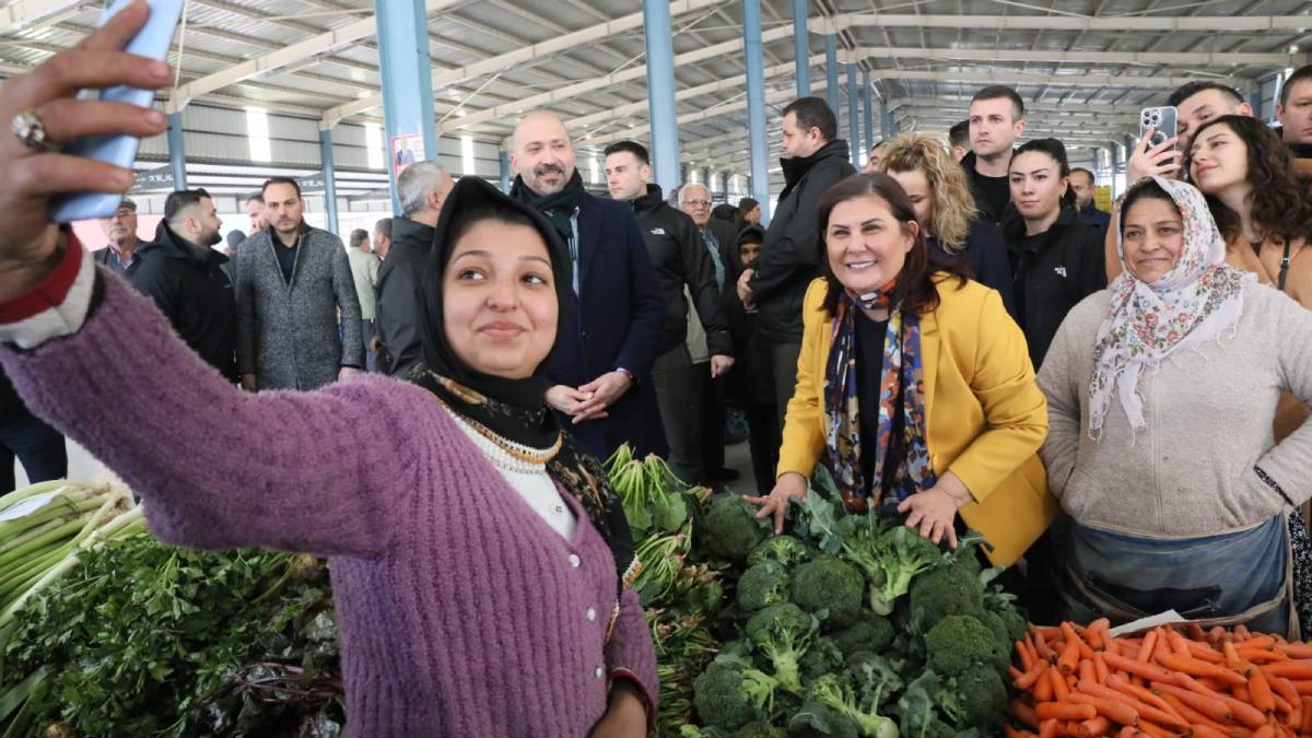 Başkan Çerçioğlu Söke Bağarası Salı Pazarı’nda vatandaşlarla buluştu