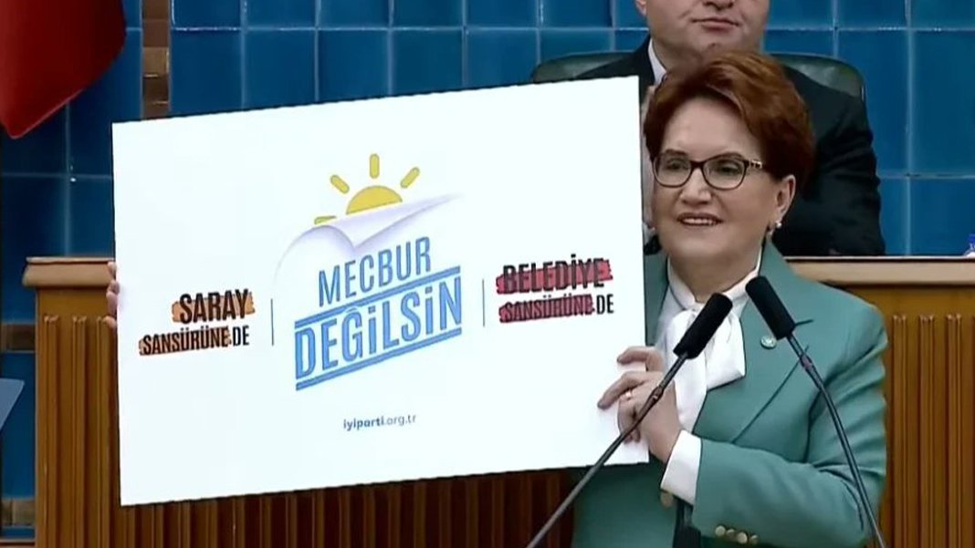 Akşener'den İmamoğlu'na 'billboard' tepkisi: Bizi sansürlemek isteyen Beştepe değil Saraçhane