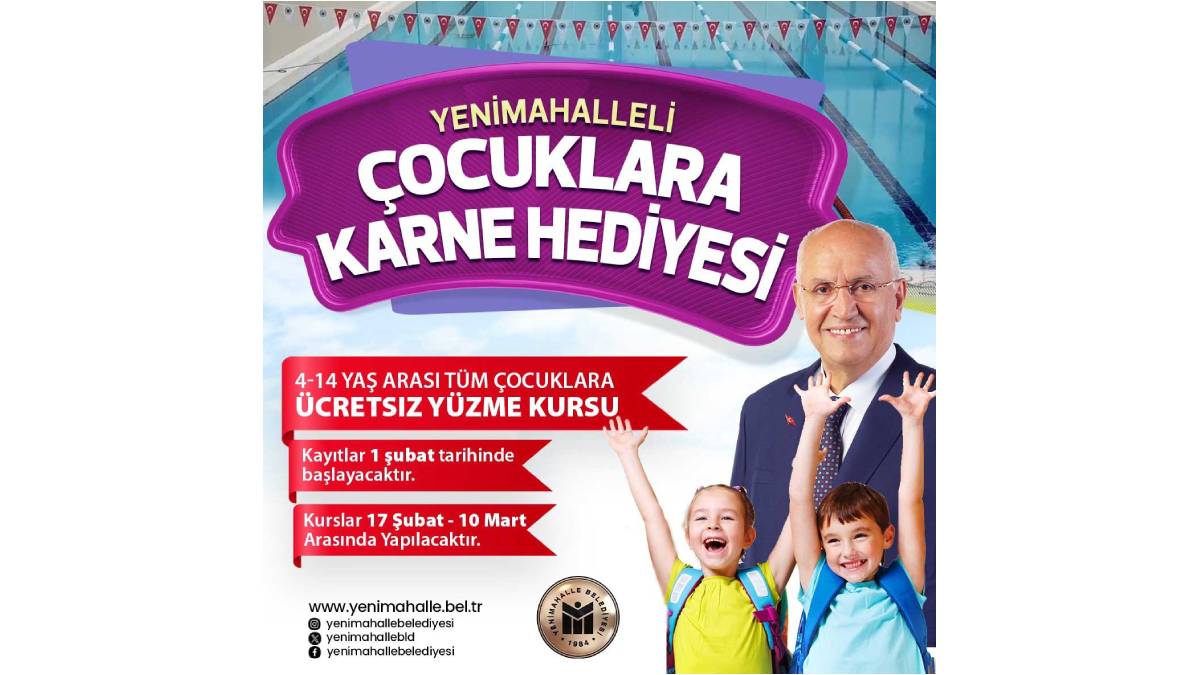 Yenimahalle’nin minik sakinlerine karne hediyesi