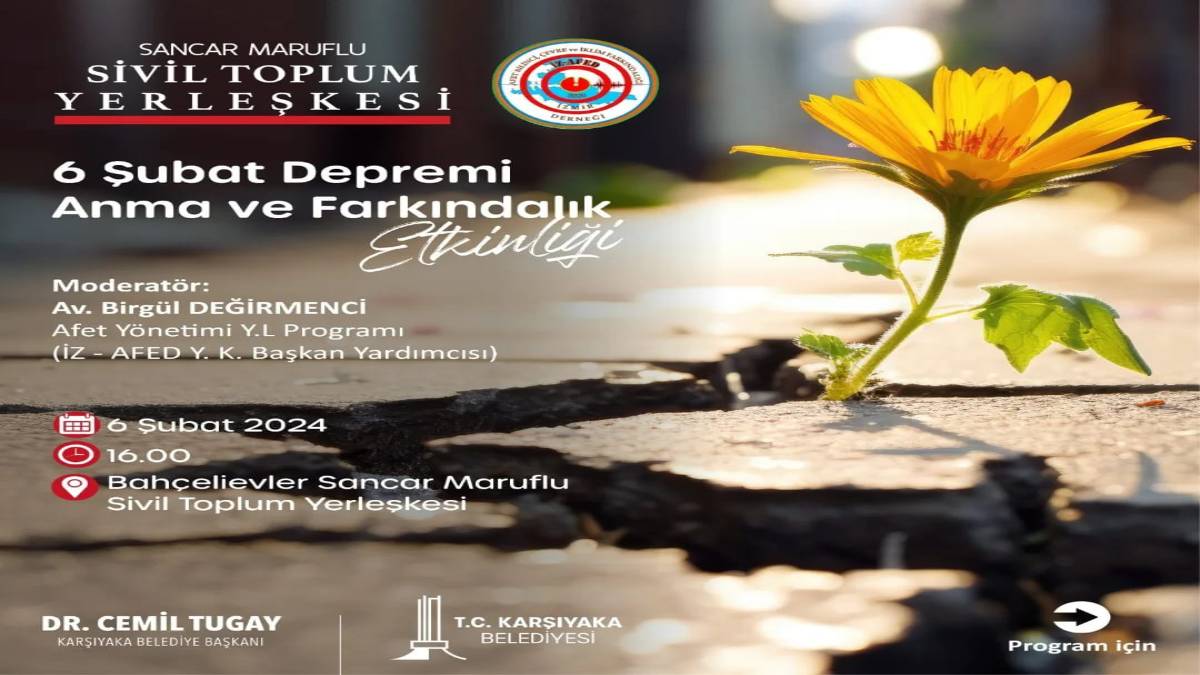 Karşıyaka 6 Şubat’ı unutmadı!