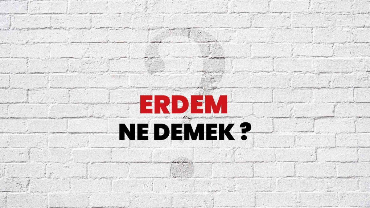 Erdem Ne Demek?