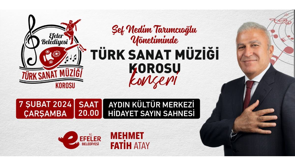 Efeler Belediyesi Türk Sanat Müziği Korosu efeler halkıyla buluşacak