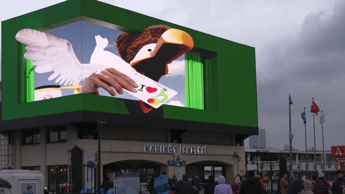 Bonuslu martı Kadıköy İskelesi’nde