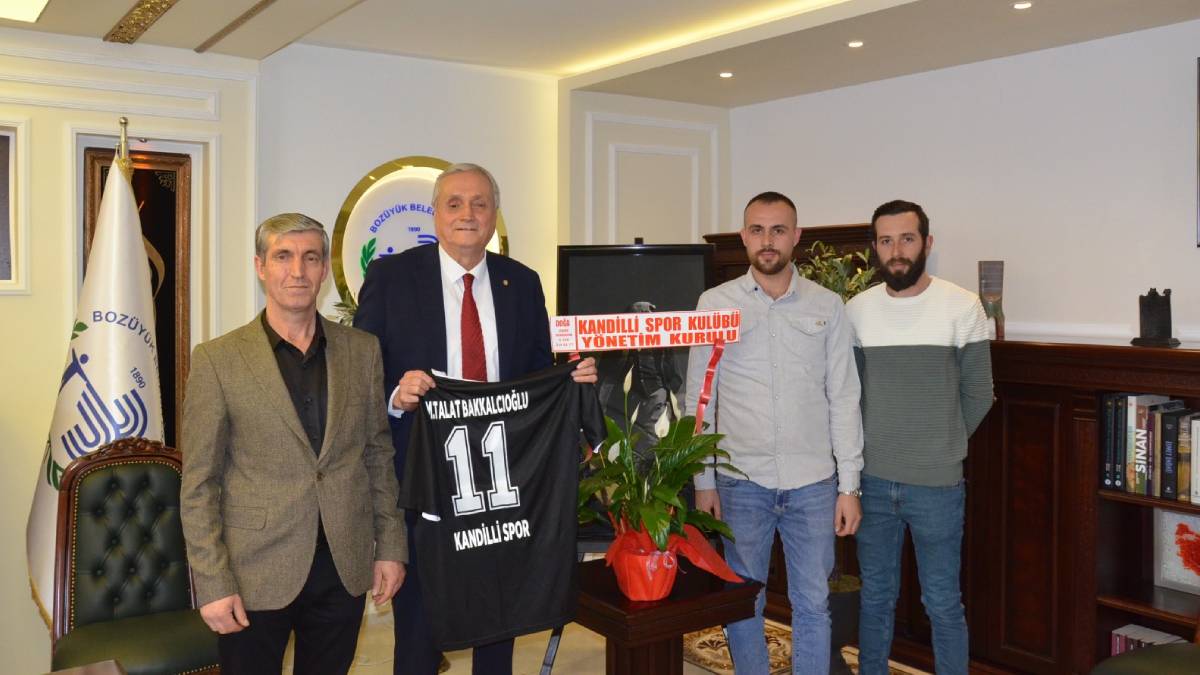 Başkan Bakkalcıoğlu’na Kandilli Spor’dan ziyaret