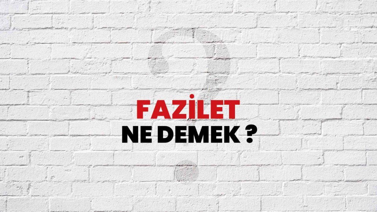 Fazilet Ne Demek: Erdem ve İyi Huyun Anlamı