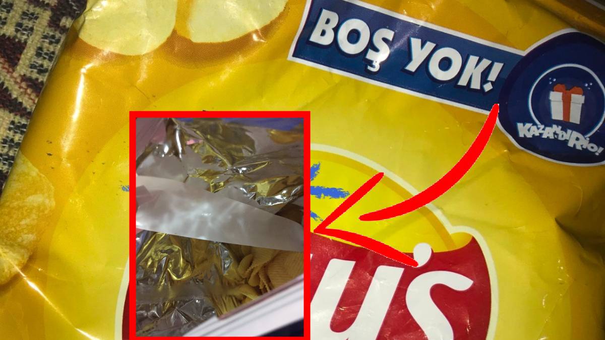 Herkes süs sanıyordu! Cips üzerindeki beyaz şerit bakın ne işe yarıyormuş? Duyunca çok şaşıracaksınız