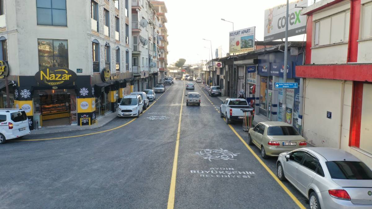 Aydın Büyükşehir Belediyesi Sanayi Caddesi’nde çalışmalarını tamamladı