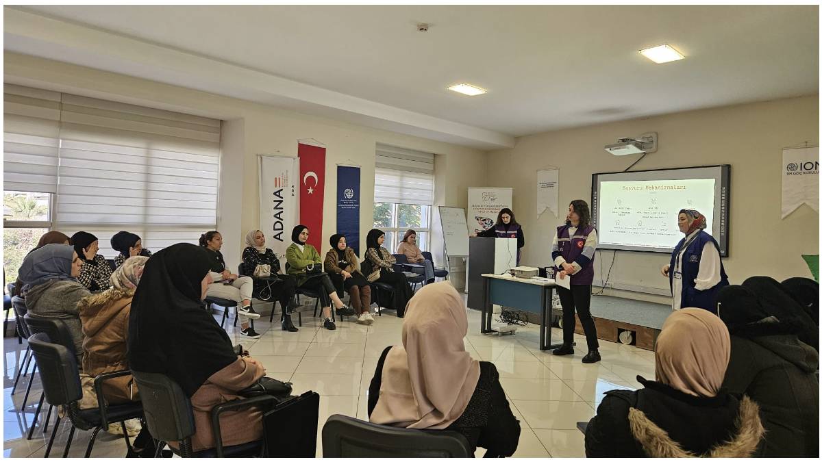 Göçmen kadınlara “Toplumsal Cinsiyet, Kadın Sağlığı ve Üreme Sağlığı” anlatıldı