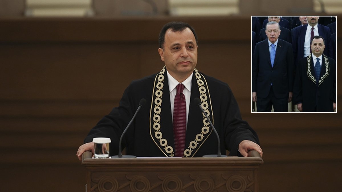 AYM Başkanı, Can Atalay krizi sonrası Erdoğan'ın olduğu törende konuştu: AYM kararlarının uygulanması anayasal zorunluluktur