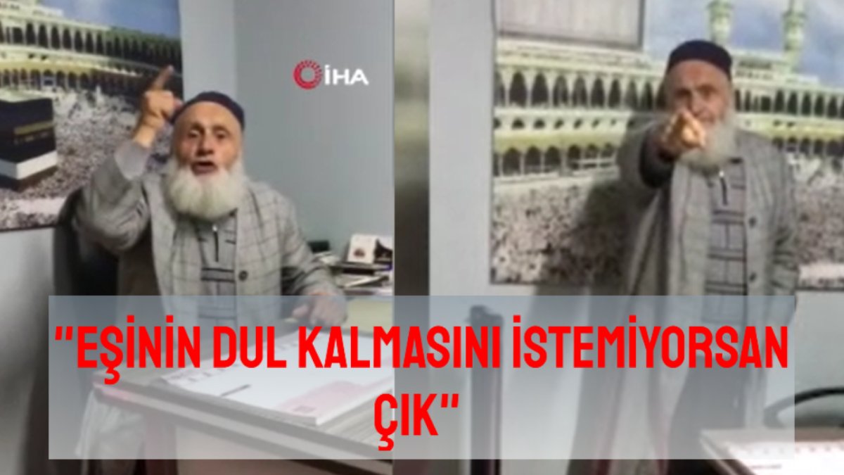 Dükkan sahibi, kiracısını bakın nasıl tehdit etti: "Eşinin dul kalmasını istemiyorsan çık" O anlar böyle kayda alındı