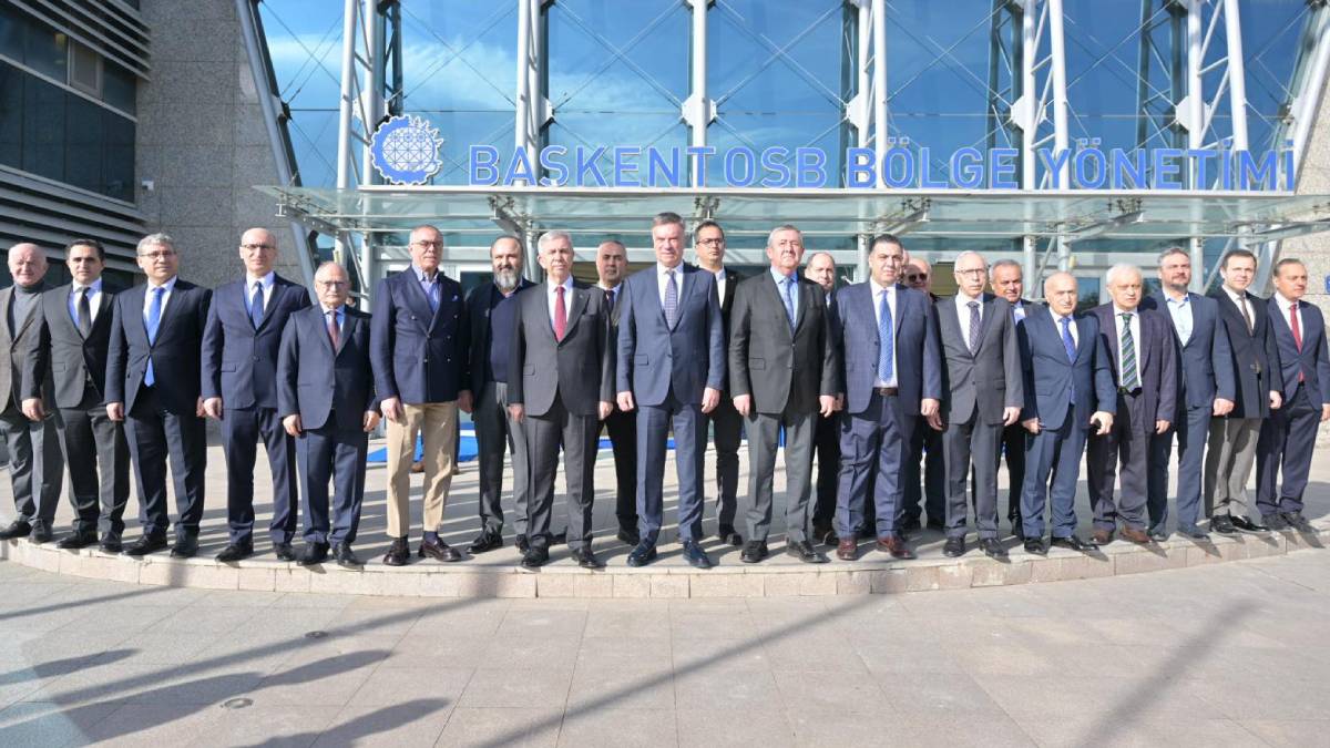 Mansur Yavaş Organize Sanayi Bölgeleri Yöneticileri ile bir araya geldi