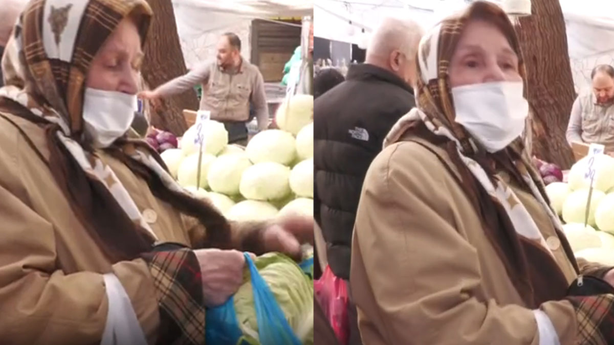 Pazardan bütün lahana alamayan vatandaştan tepki: Ağlayarak gidiyorum ne alacağım