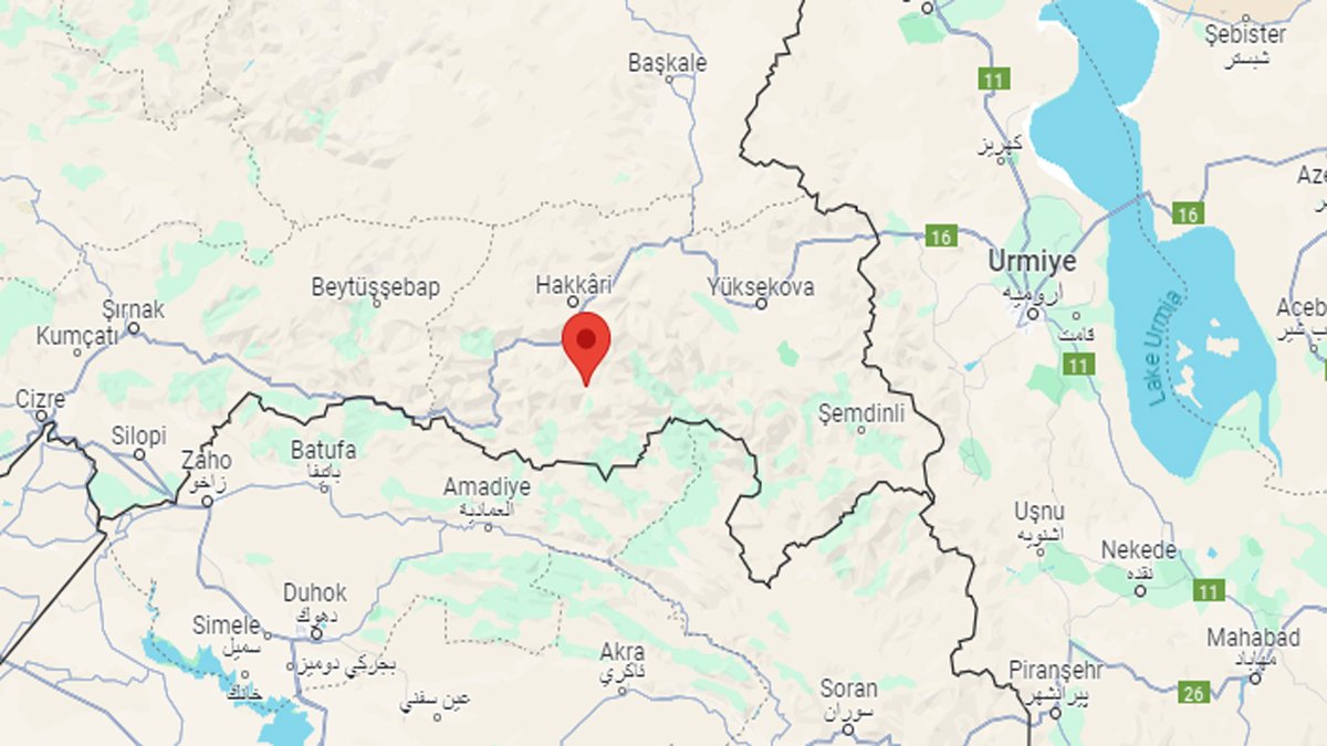 Hakkari'de 4.4 büyüklüğünde deprem | Son depremler