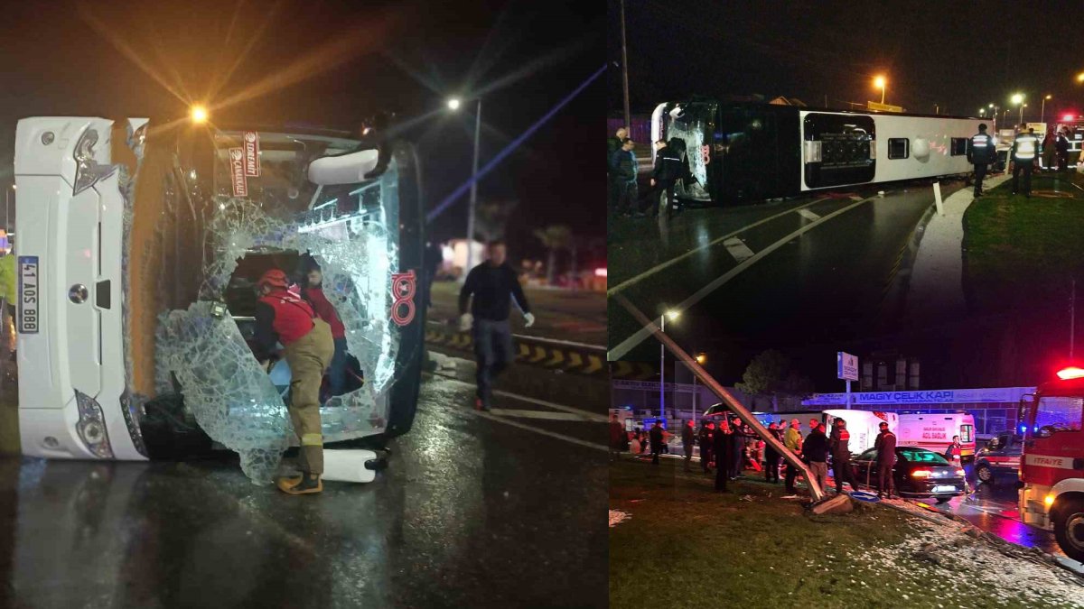 Yine yolcu otobüsü kazası: 1 ölü, 20 yaralı