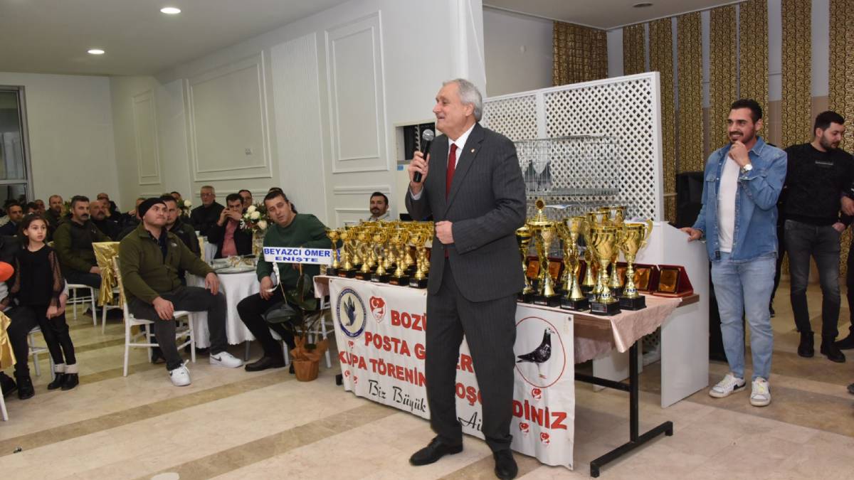 Posta güvercini yarışlarında kupalar sahiplerini buldu