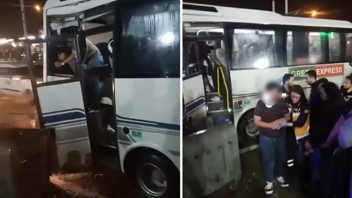 Tur otobüsü kaza yaptı: 1’i ağır 10 yaralı var