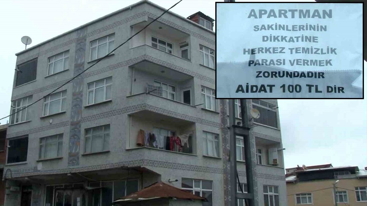 100 TL'lik temizlik ücreti aile apartmanını birbirine kattı: Tartışma polis müdahalesiyle son buldu