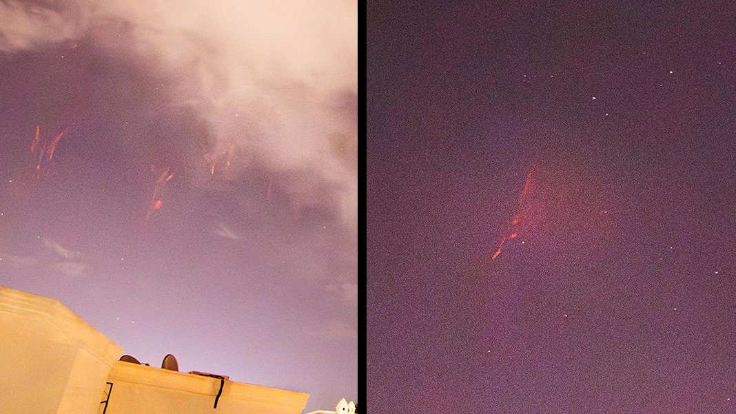 Bodrum semalarında 'Kızıl Cin': Kare kare görüntülendi