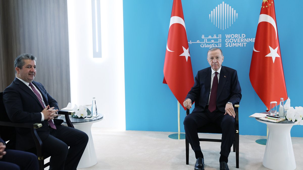 Cumhurbaşkanı Erdoğan, Barzani ile görüştü