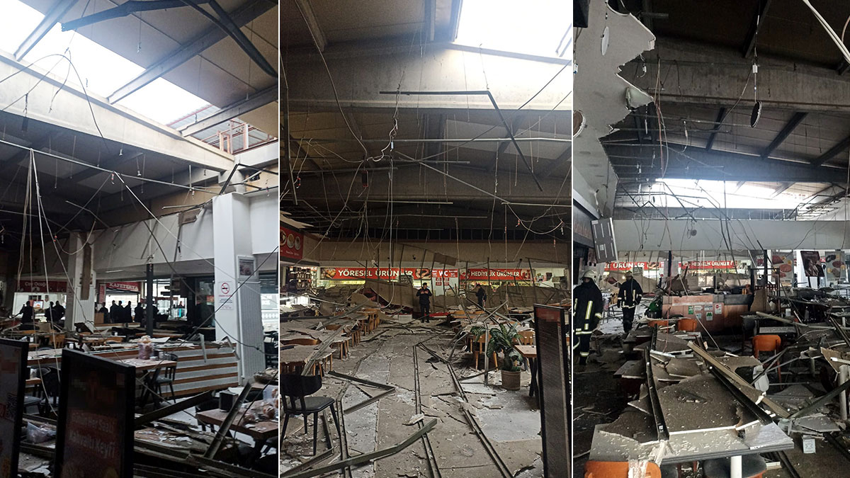 Afyonkarahisar'da restoran zincirinin tavanı çöktü