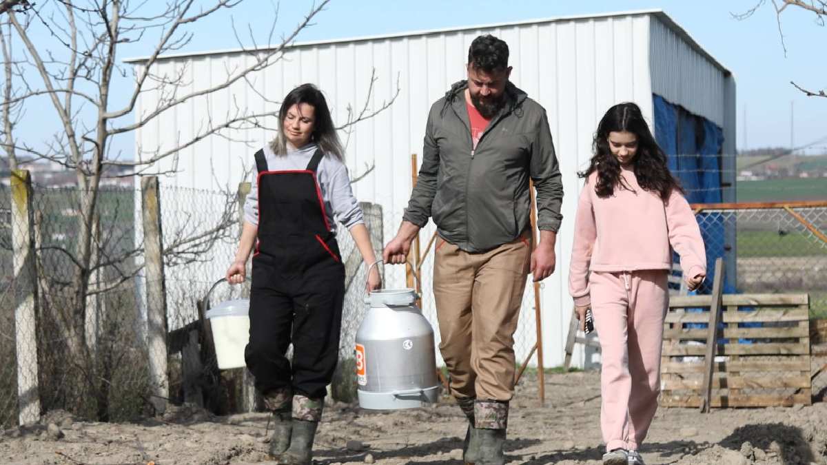 Eşini de alıp Samsun'da köy hayatı kurdu! Doğal besleniyor fazlasını satıyorlar, çiftin hayatını gören basıp köye gitmek istiyor