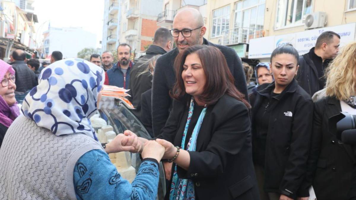 Başkan Çerçioğlu Germencik Pazarı’nda vatandaşlarla bir araya geldi