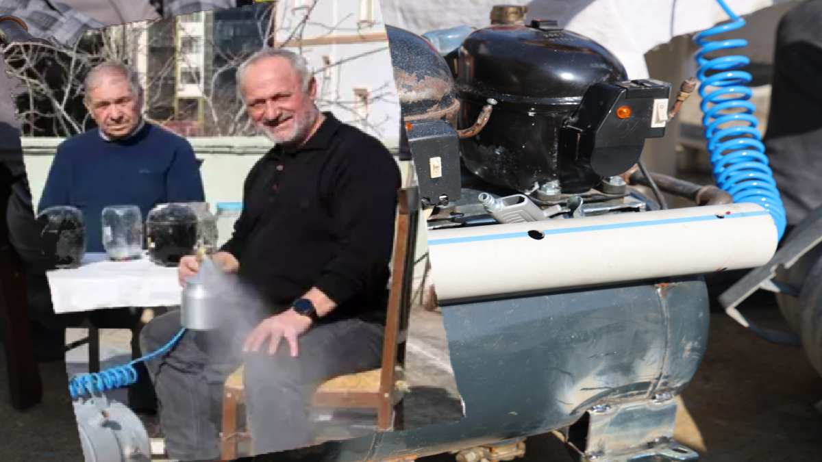 İki emekliden büyük icat! Enkazdan çıkan parçalarla yaptılar, gören hayran kaldı: İlaçlama, sulama, boyamada kullanılacak