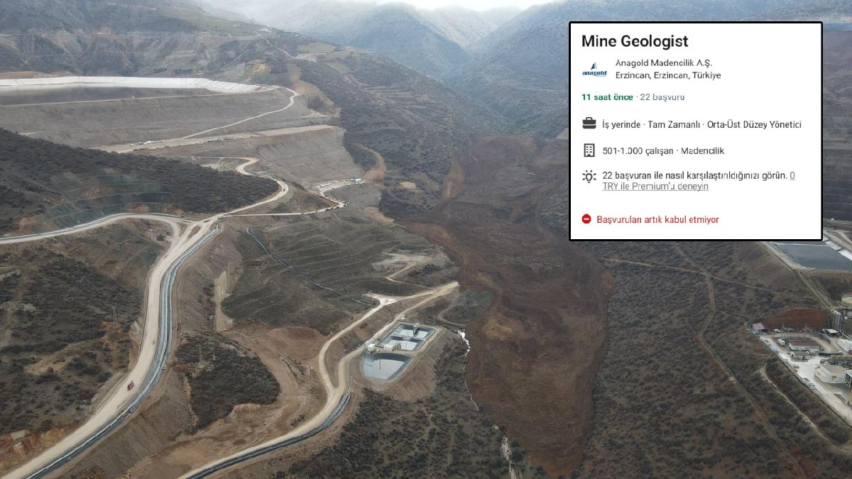 Anagold Madencilik’ten tepki çeken paylaşım: İşçiler siyanürlü toprak altındayken iş ilanı verdiler