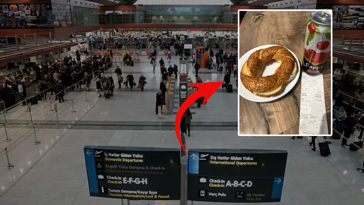 Havalimanında acıkanın vay haline! Simit ve meyve suyu fiyatını gören şok oldu: Neredeyse et fiyatına satılıyor