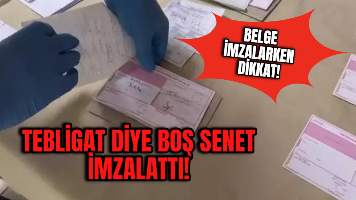 Belge imzalarken dikkat! PTT görevlisiyim diyerek dolandıran şüpheli yakalandı: Tebligat adı altında boş senet imzalattı