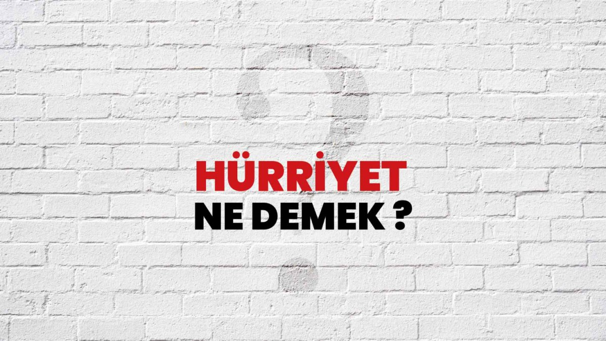 Hürriyet Ne Demek?