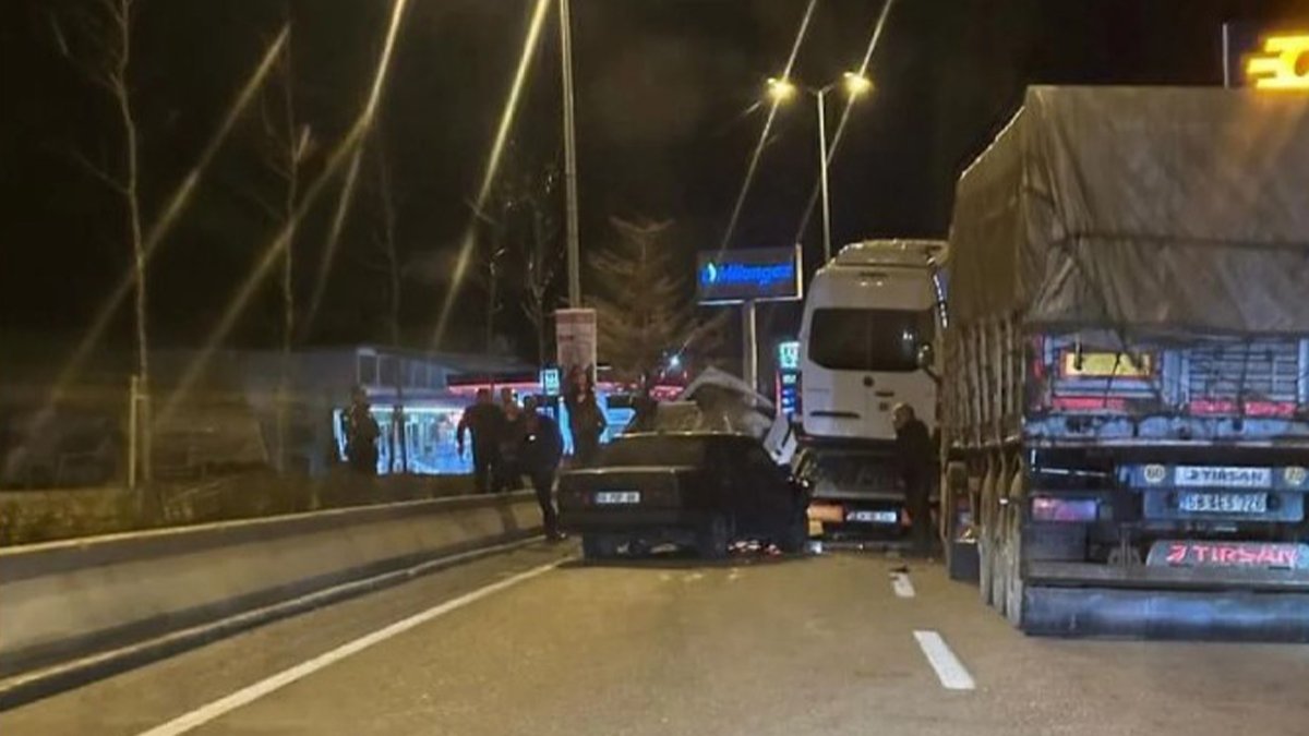 5 araç birbirine girdi! Yaralılar var