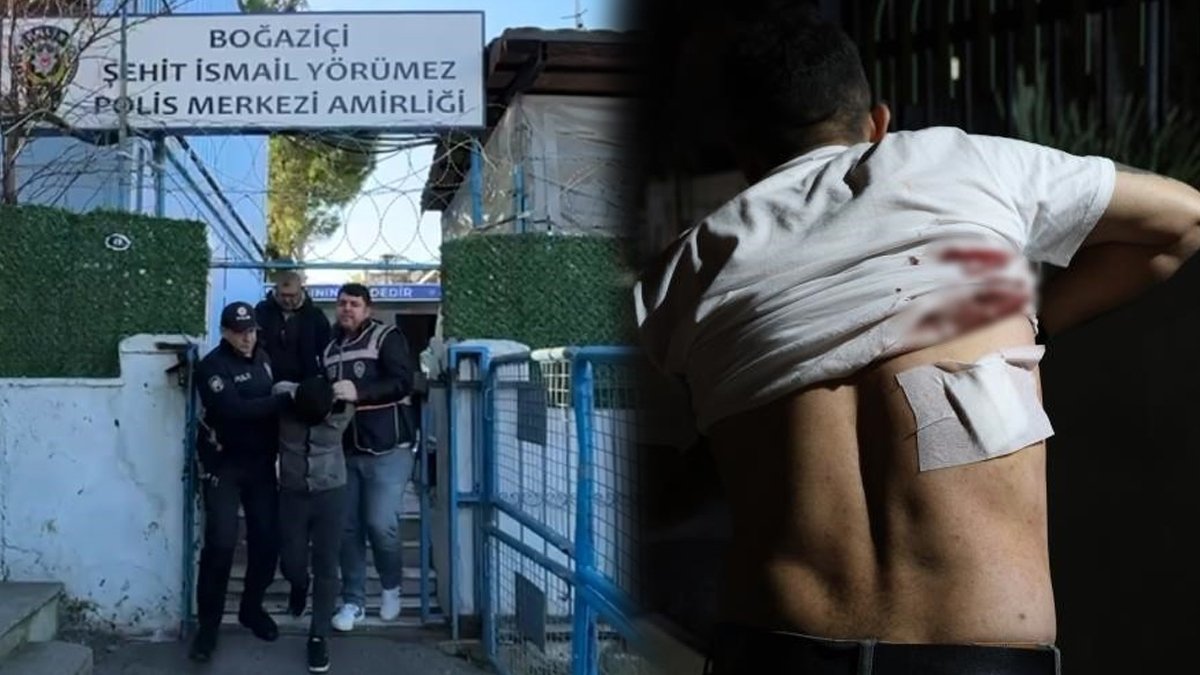 Taksicinin sırtına makas saplayan saldırgan tutuklandı