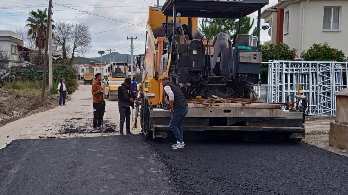Dalaman’da sıcak asfalt çalışması tamamlandı