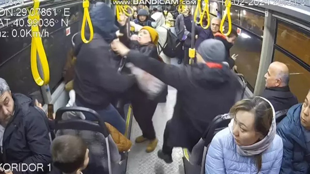 Kadına şiddet her yerde! Otobüste yer istediği için yumruklu saldırıya uğradı