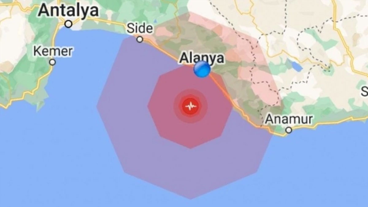 Alanya açıklarında deprem | Son depremler