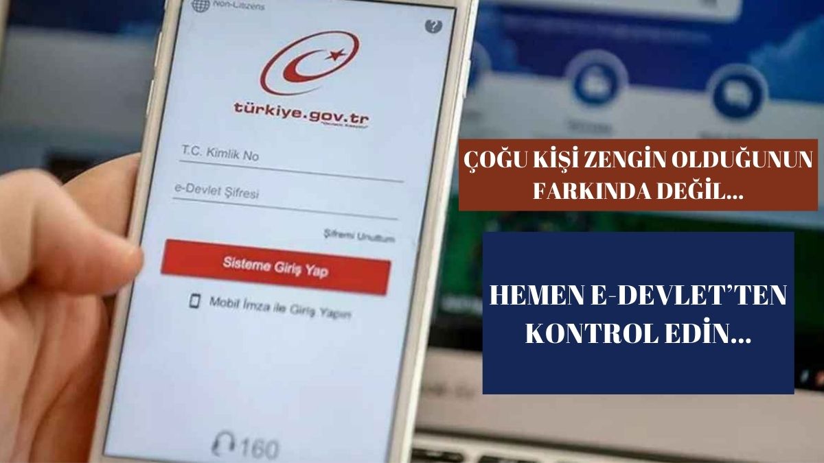 Çoğu kişi zengin olmuş haberi yok! E-Devletten hemen bunu kontrol edin: Adınıza miras kalmış olabilir