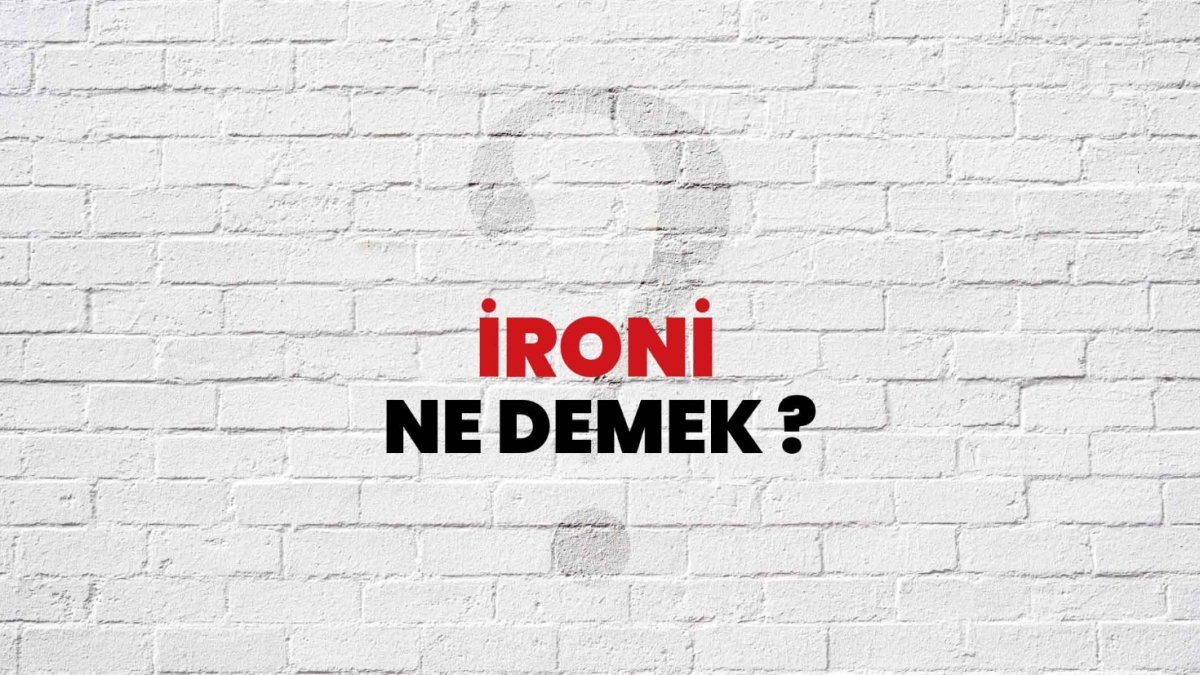 İroni Ne Demek? Türkçede Anlamı
