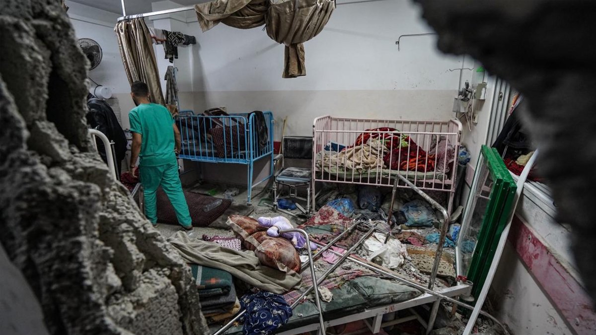 BM: Nasır Hastanesi'nde yerinden edilmiş 10 bin Filistinli var