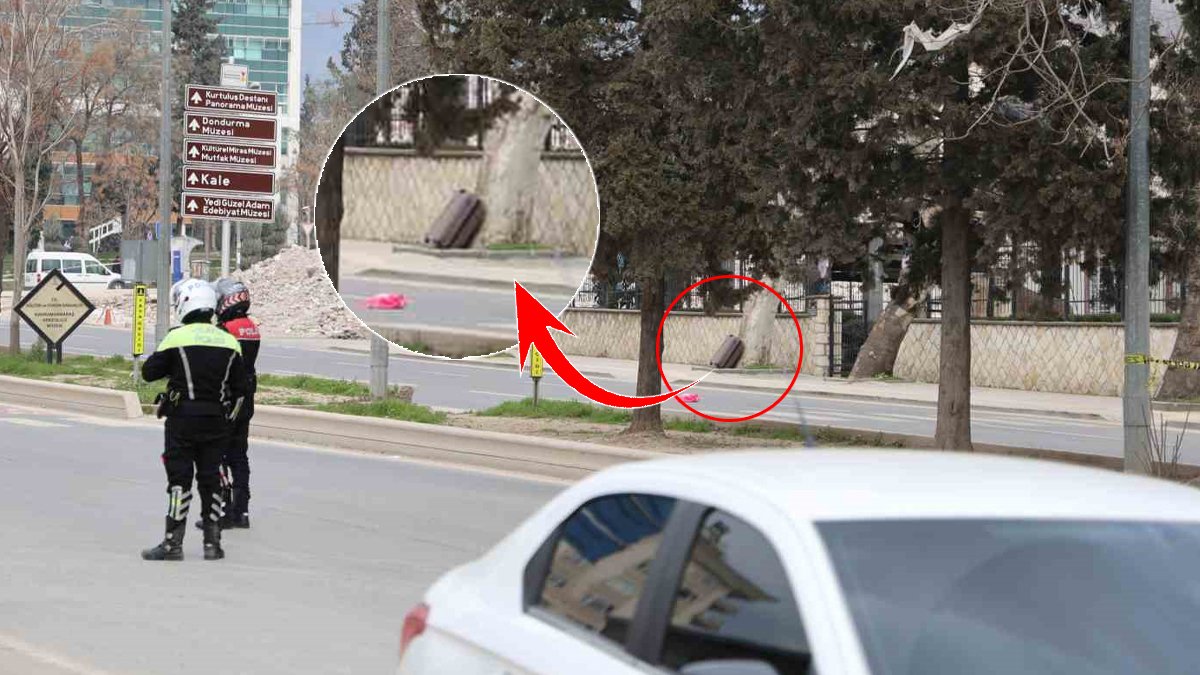 Kahramanmaraş'ta hareketli dakikalar! Müzenin önünde şüpheli valiz paniği