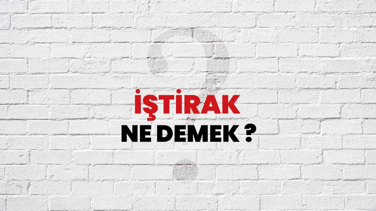 İştirak Ne Demek?
