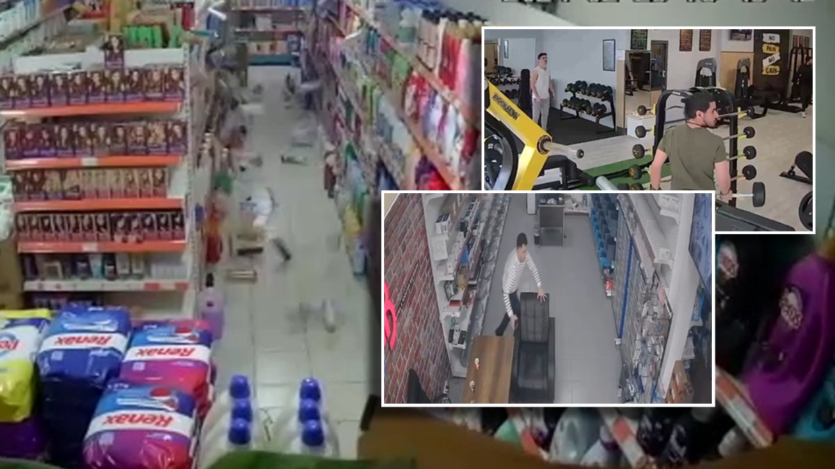 Korku dolu dakikalar: Gemlik'teki deprem anı kamerada